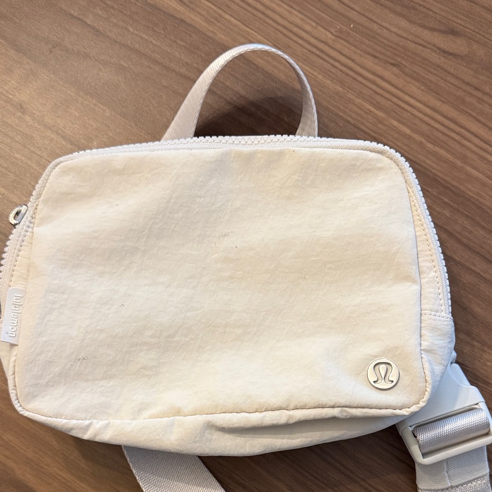 Lululemon Cream belt Bag